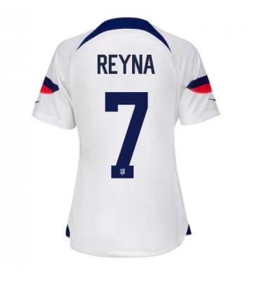 Förenta staterna Giovanni Reyna #7 Hemmatröja Dam VM 2022 Kortärmad